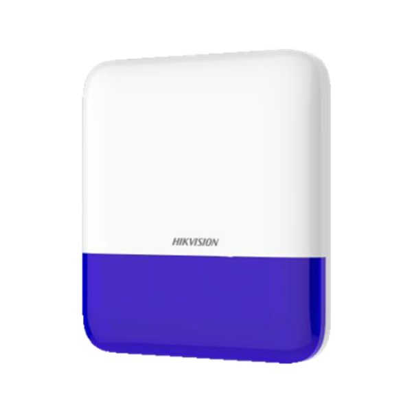 Hikvision kablosuz dış ortam sireni DS-PS1-E-WE mavi çakarlı 110 dB alarm sireni